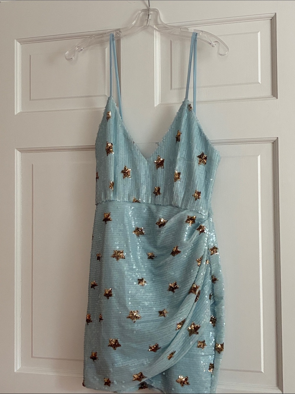 Superdown Revolve sequin star dress M mini
